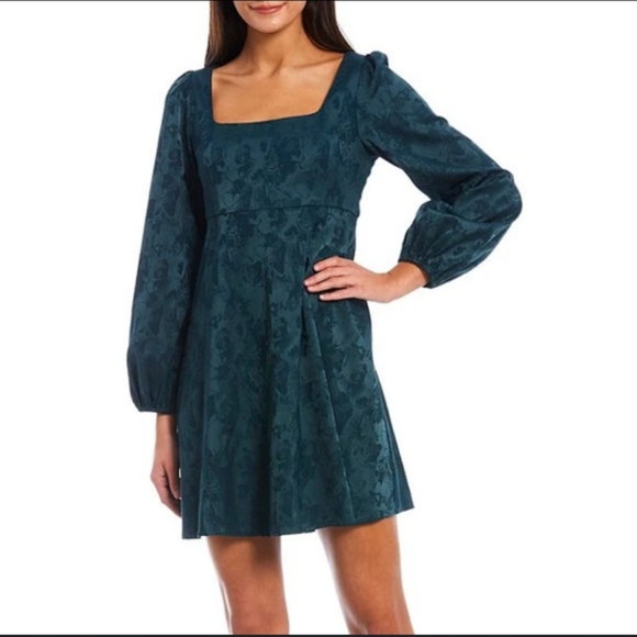 Sachin + Babi Dresses & Skirts - Sachin & Babi x Dillard's NWT Emerald Long Sleeve Mini Baby Doll  Dres…